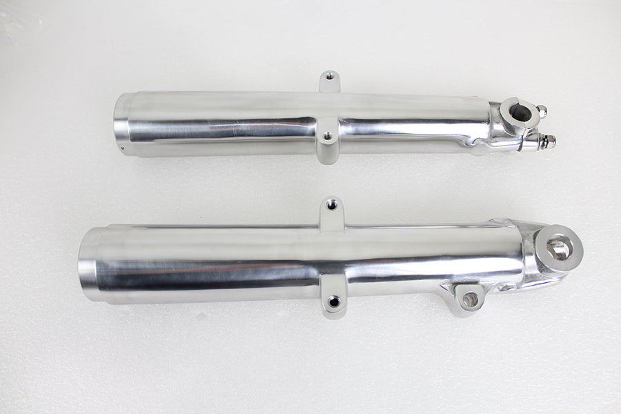 HARLEY 41mm Glide Fork Slider Set Polished Fits 1949-1968 FL,