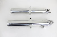 HARLEY 41mm Glide Fork Slider Set Polished Fits 1949-1968 FL,