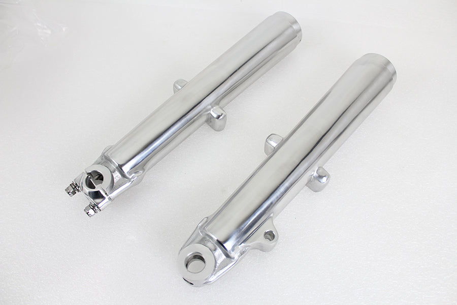HARLEY 41mm Glide Fork Slider Set Polished Fits 1949-1968 FL,