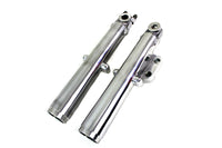 HARLEY 41mm Glide Fork Slider Set Polished Fits 1972-1977 FL,