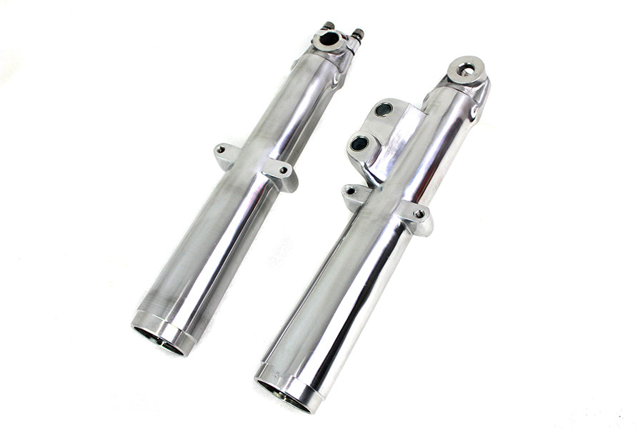 HARLEY 41mm Glide Fork Slider Set Polished Fits 1972-1977 FL,