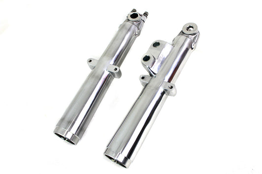 HARLEY 41mm Glide Fork Slider Set Polished Fits 1972-1977 FL,