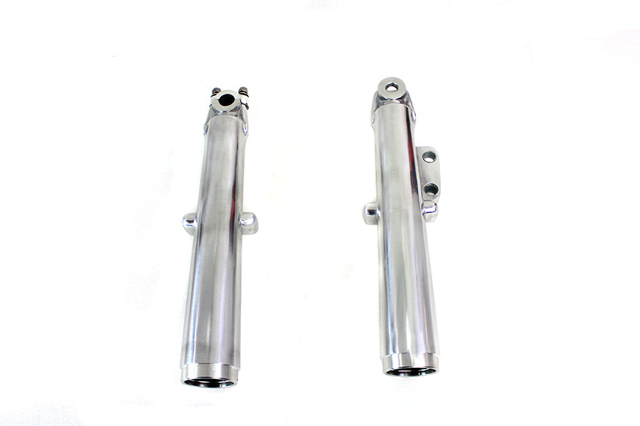 HARLEY 41mm Glide Fork Slider Set Polished Fits 1972-1977 FL,