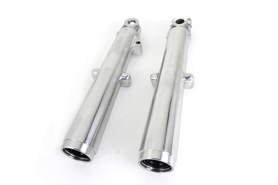 HARLEY 41mm Glide Fork Slider Set Polished Fits 1969-1971 FL,