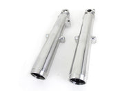 HARLEY 41mm Glide Fork Slider Set Polished Fits 1969-1971 FL,