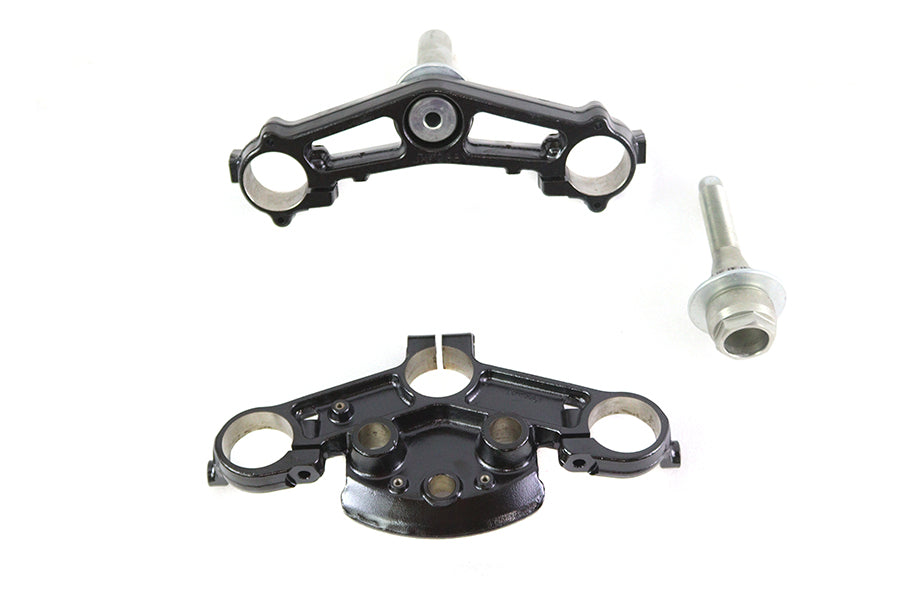 HARLEY FLT 49mm Triple Tree Set Black Fits 2014-UP FLT,