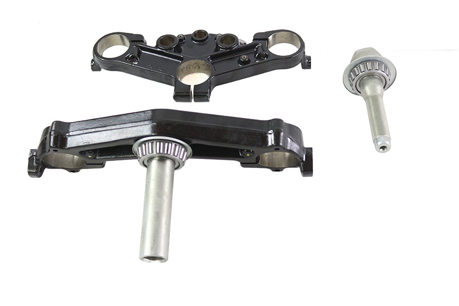HARLEY FLT 49mm Triple Tree Set Black Fits 2014-UP FLT,