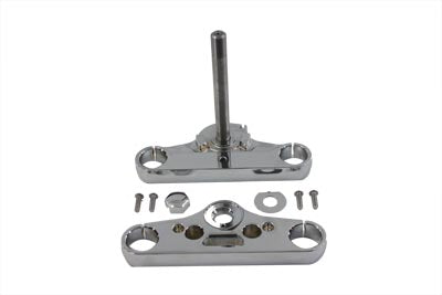 HARLEY Triple Tree Set Chrome Fits 1980-1983 FXWG,   1984-1999 FXST,   1971-1984 FX,   1984-1984 FL,