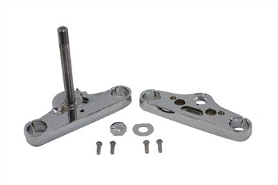 HARLEY Triple Tree Set Chrome Fits 1980-1983 FXWG,   1984-1999 FXST,   1971-1984 FX,   1984-1984 FL,