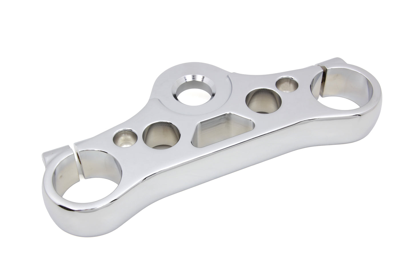 HARLEY FXD Chrome Top Triple Tree Fits 2008-2017 FXD,   2008-2017 FXDC,   2013-2017 FXDB,
