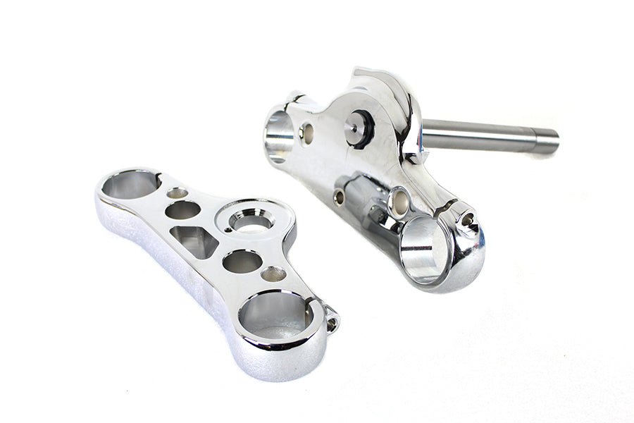 HARLEY FXDWG 49mm Triple Tree Set Chrome Fits 2006-2007 FXDWG,