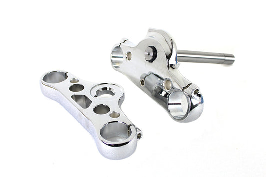 HARLEY FXDWG 49mm Triple Tree Set Chrome Fits 2006-2007 FXDWG,