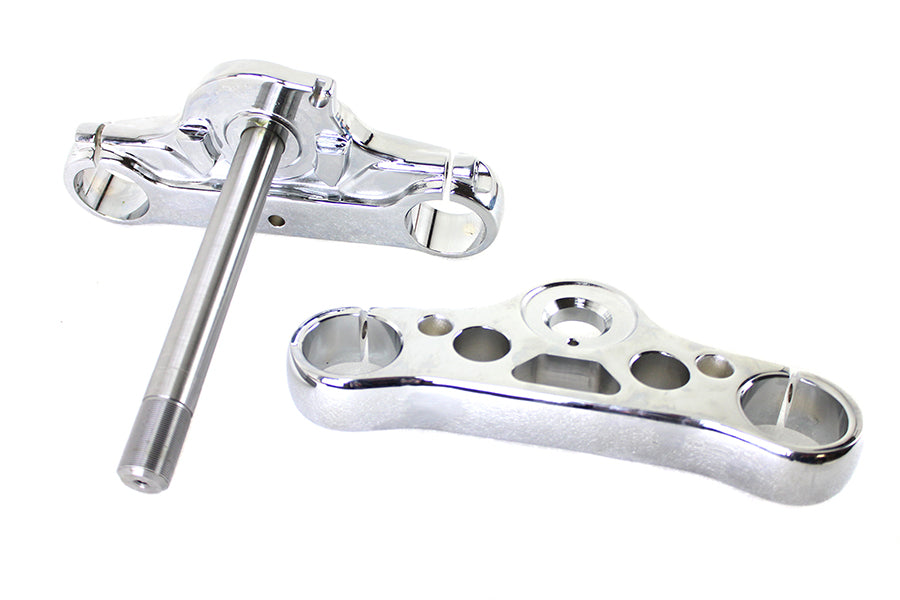 HARLEY FXDWG 49mm Triple Tree Set Chrome Fits 2006-2007 FXDWG,