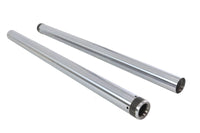 HARLEY Hard Chrome 49mm Fork Tube Set 4 inch Over Stock Fits 2006-2017 FXDWG,