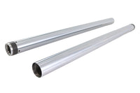 HARLEY Hard Chrome 49mm Fork Tube Set 4 inch Over Stock Fits 2006-2017 FXDWG,
