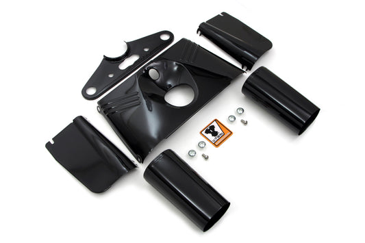 HARLEY Black Fork Cover Kit Fits 1949-1959 FLH,