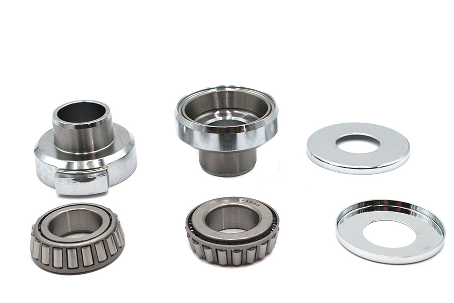 HARLEY Chrom Gabelbrücken-Kit mit Anschlägen, passend für 1986-1999 FXST, 1949-1984 FL, 1971-1984 FX,