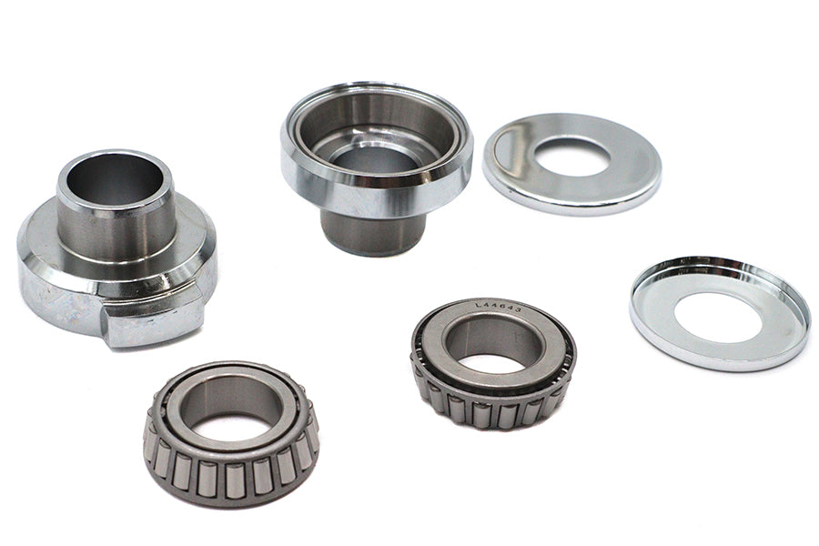 HARLEY Chrom Gabelbrücken-Kit mit Anschlägen, passend für 1986-1999 FXST, 1949-1984 FL, 1971-1984 FX,