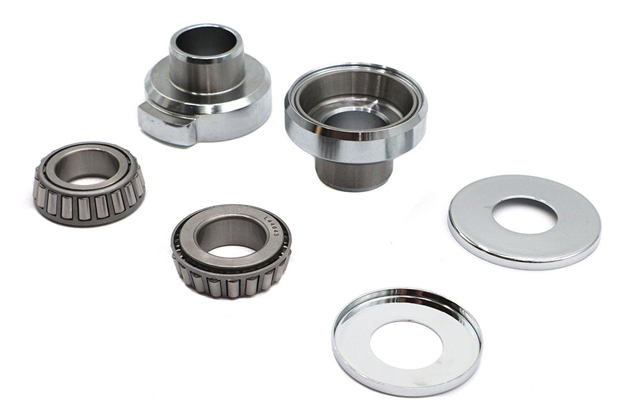 HARLEY Chrom Gabelbrücken-Kit mit Anschlägen, passend für 1986-1999 FXST, 1949-1984 FL, 1971-1984 FX,