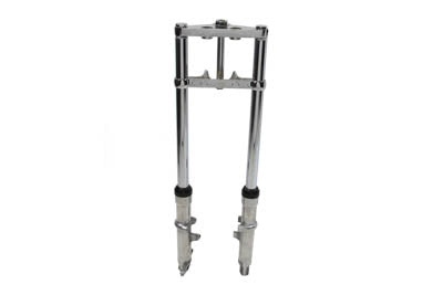 HARLEY Fork Assembly with Polished Sliders 2 inch Over Stock Fits 1980-1983 FX,
