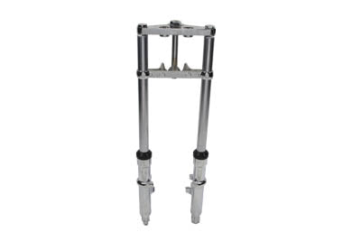 HARLEY Fork Assembly with Chrome Sliders 6 inch Over Stock Fits 1980-1983 FX,