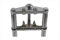 HARLEY Fork Assembly with Chrome Sliders 4 inch Over Stock Fits 1984-1999 FXST,