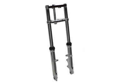 HARLEY Fork Assembly with Chrome Sliders 6 inch Over Stock Fits 1984-1999 FXST,