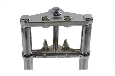 HARLEY Fork Assembly with Chrome Sliders 6 inch Over Stock Fits 1984-1999 FXST,