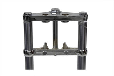 HARLEY Fork Assembly with Chrome Sliders 4 inch Over Stock Fits 1984-1999 FXST,
