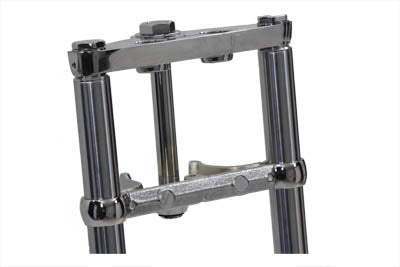 HARLEY Fork Assembly with Chrome Sliders 12 inch Over Stock Fits 1984-1999 FXST,