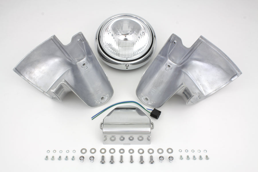 HARLEY 7 inch Headlamp Cowl Kit fits 1960-1984 FL,