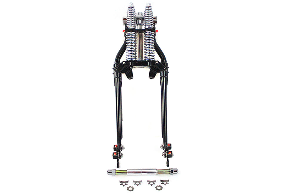 HARLEY 18 inch Spring Fork Kit Black Fits 1941-1984 FL,   1941-1984 FL,   1936-1952 EL,   1970-1984