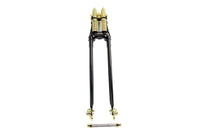 HARLEY 24 inch Spring Fork Kit Black with Brass Accents Fits 1941-1984 FL,   1936-1952 EL,   1970-19