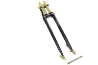 HARLEY 24 inch Spring Fork Kit Black with Brass Accents Fits 1941-1984 FL,   1936-1952 EL,   1970-19