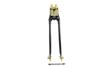 HARLEY 28 inch Spring Fork Kit Black with Brass Accents Fits 1941-1984 FL,   1936-1982 EL,   1970-19