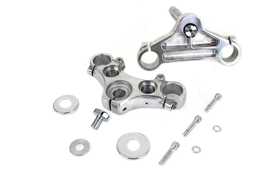 HARLEY FXD 39mm Triple Tree Set Polished Fits 1990-2005 FXD,