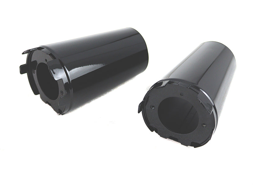 HARLEY Upper Fork Slider Cover Set Gloss Black Fits 2018-UP FLFB,   2018-UP FLFBS,
