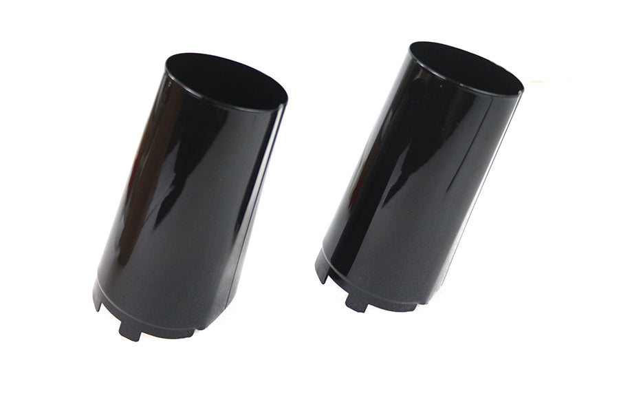 HARLEY Upper Fork Slider Cover Set Gloss Black Fits 2018-UP FLFB,   2018-UP FLFBS,