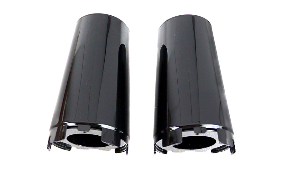 HARLEY Upper Fork Slider Cover Set Gloss Black Fits 2018-UP FLFB,   2018-UP FLFBS,