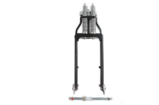 HARLEY Ultima Spring Fork Assembly Black with Chrome Springs -4 inc Fits 0-  Custom, application