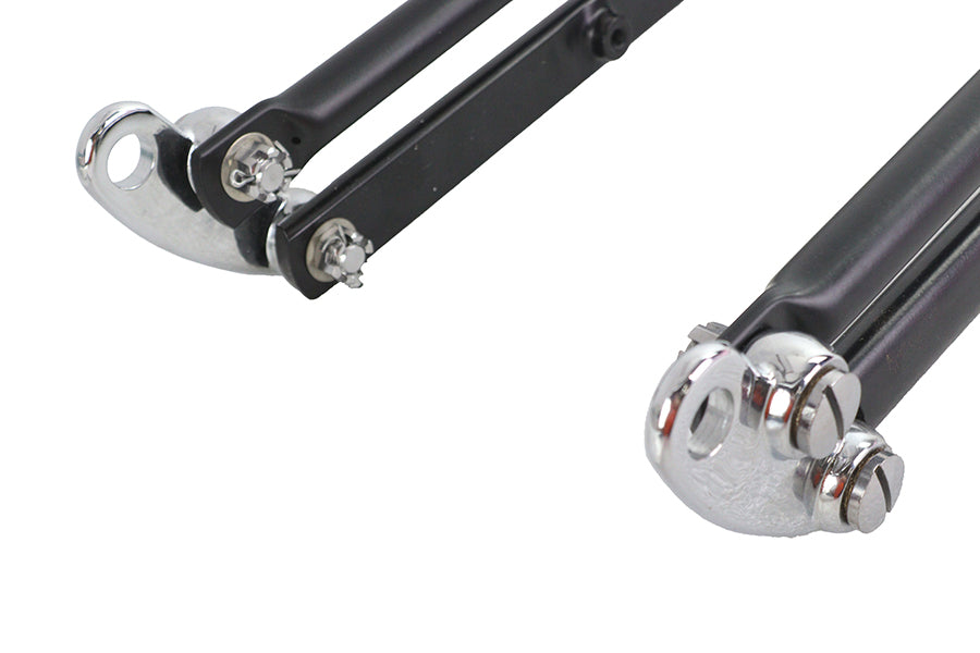 HARLEY Ultima Spring Fork Assembly Black with Chrome Springs -4 inc Fits 0-  Custom, application