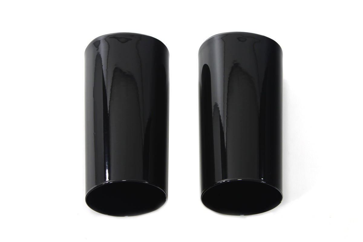 HARLEY Fork Slider Cover Black Fits 1986-2017 FLST,   1949-1984 FL,   1980-2013 FLT,   1980-2013 FLT