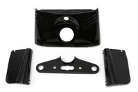 HARLEY Replica Triple Tree Cover Kit Black fits 1949-1959 FLH,