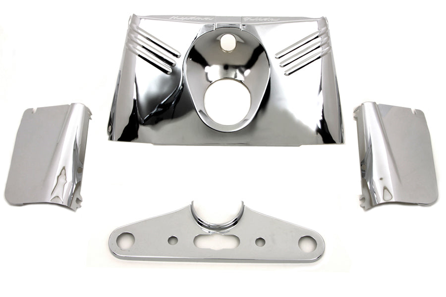HARLEY Triple Tree Cover Kit Chrome Fits 1955-1959 FLH,