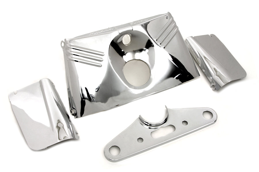 HARLEY Triple Tree Cover Kit Chrome Fits 1955-1959 FLH,