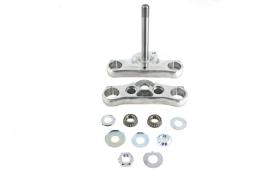 HARLEY 49mm Triple Tree Set Polished Fits 1991-2017 FXD,   1988-UP XL,