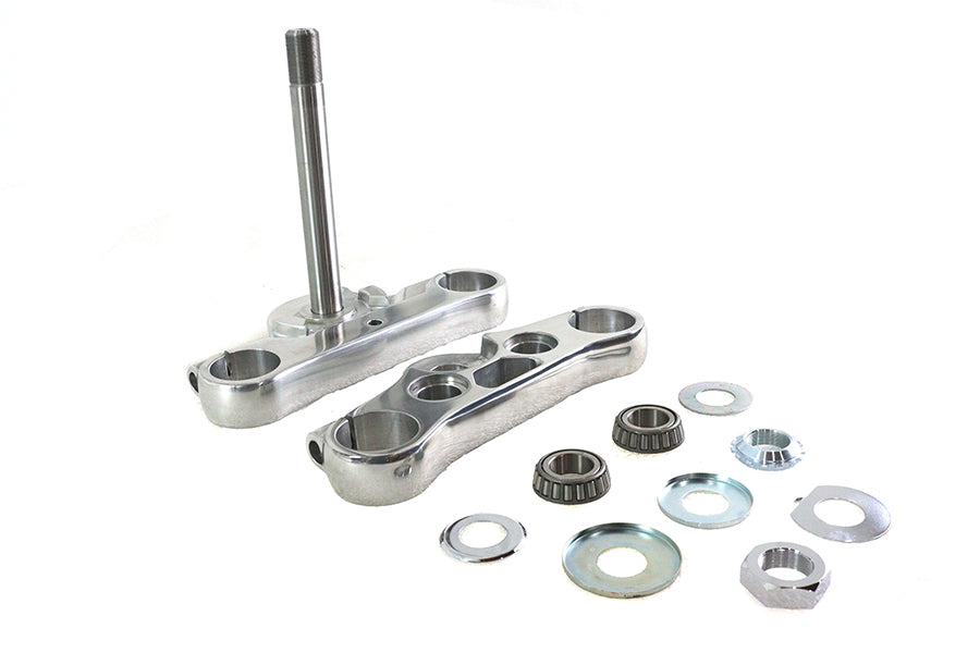 HARLEY 49mm Triple Tree Set Polished Fits 1991-2017 FXD,   1988-UP XL,