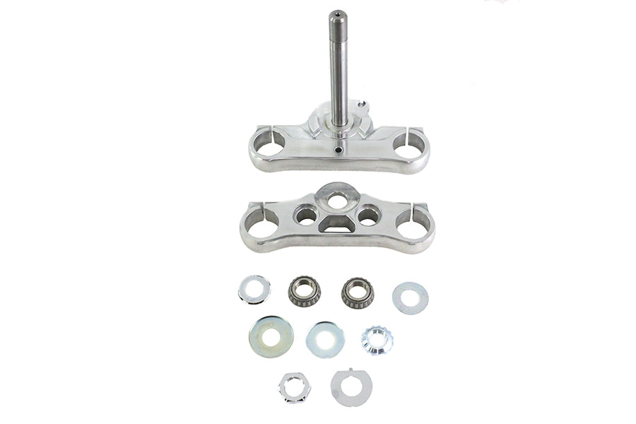 HARLEY 49mm Triple Tree Set Polished Fits 1991-2017 FXD,   1988-UP XL,