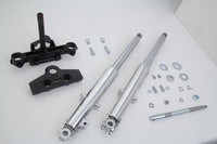 HARLEY 41mm Adjustable Fork Assembly with Polished Sliders Fits 1967-1971 FL,   1967-1971 G,