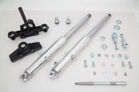 HARLEY 41mm Adjustable Fork Assembly with Polished Sliders Fits 1967-1971 FL,   1967-1971 G,